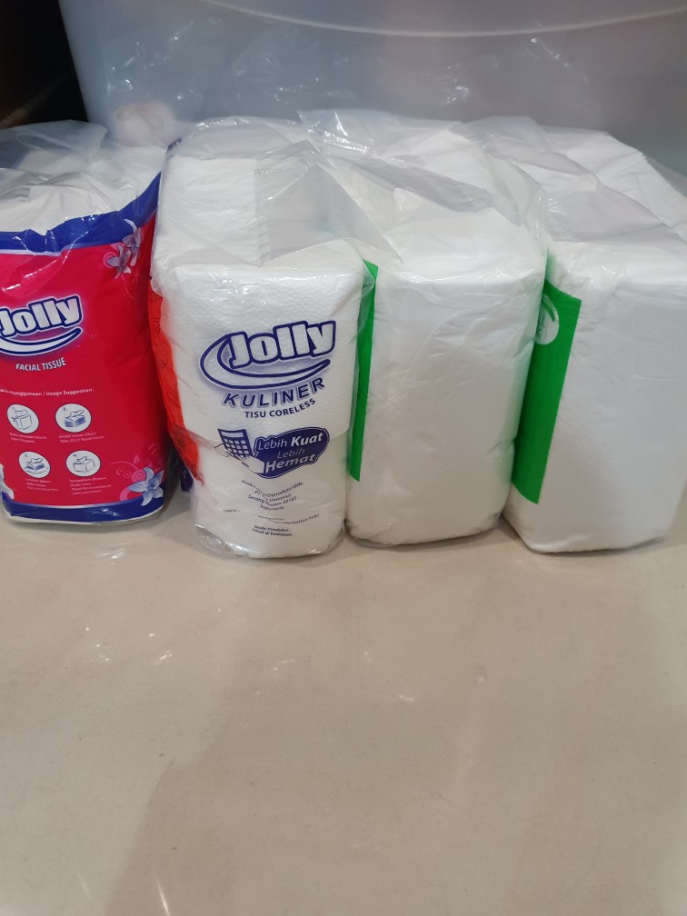 Jolly Kuliner Coreless Tissue Embossed [10 Roll]