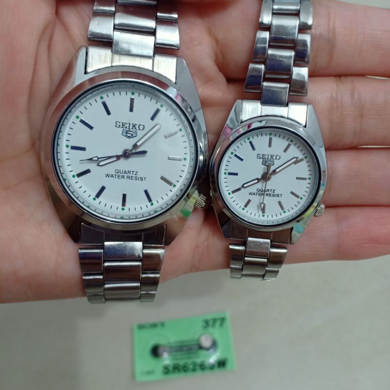 Jam Tangan Couple Seiko - Water Resist (No Box, Only Plastic)