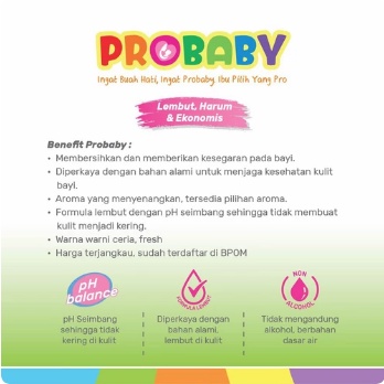 PERA621 PROBABY SABUN MANDI BABY BATH FOR BODY AND HAIR 200ML