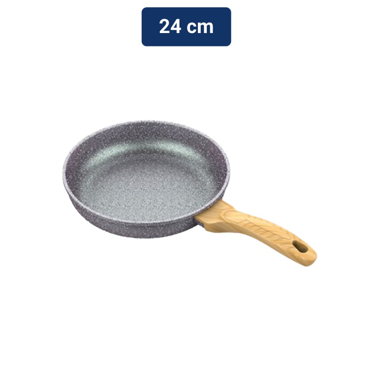 Sunhouse Panci Bahan Marble Induksi / Frypan Marble Bottom Induction 24 cm (SHG1124MMB)