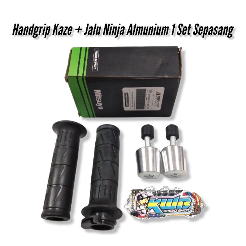 HANDGRIP HANFAT KAZE SARUNG GAS KAZE DETAIL ORIGINAL Handgrip gand grip Handfat Posel kawasaki Kaze Mitsuyo Import Mirip Original