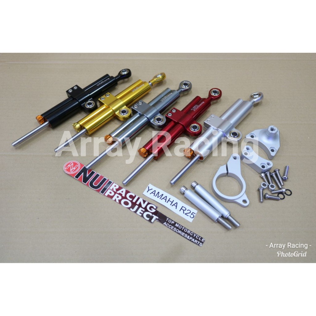 Stabilizer Stang NUI Model Ohlins Untuk Yamaha R25, Kawasaki Ninja 250R / 250 FI