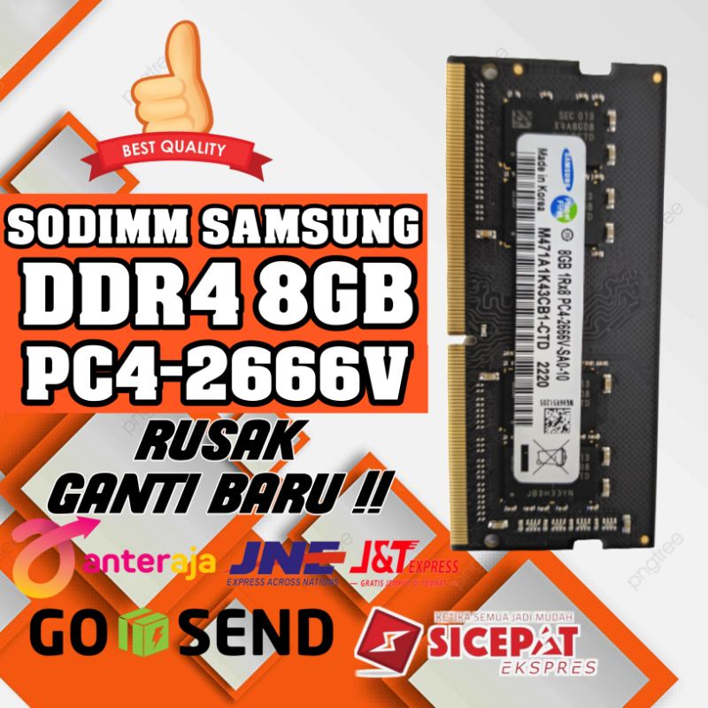 RAM LAPTOP SAMSUNG 8GB DDR4 PC4-2666V SODIMM