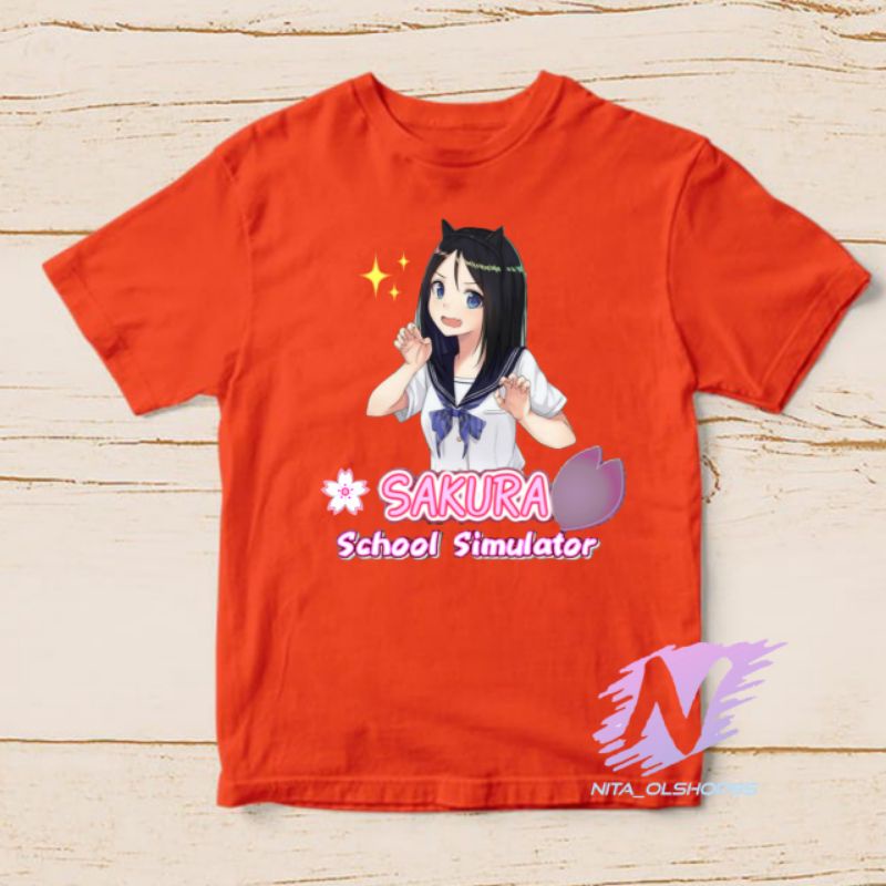 sakura school simulator kaos anak anime school