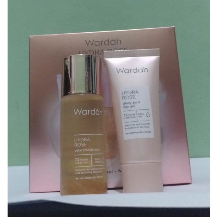 [PRELOVED] WARDAH HYDRA ROSE TONER 30ml DAY GEL 8ml