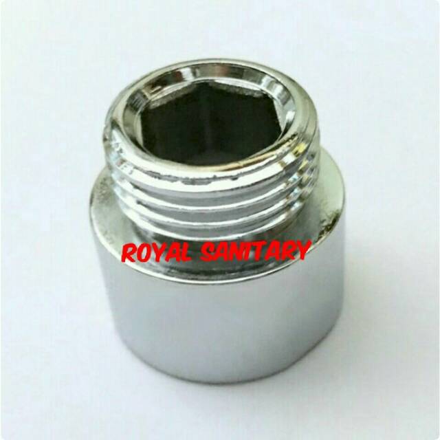 Sock Kran stainless 3 Cm Ukuran 0.5 Inch - Sambungan 1/2 Inch Pralon Nepel