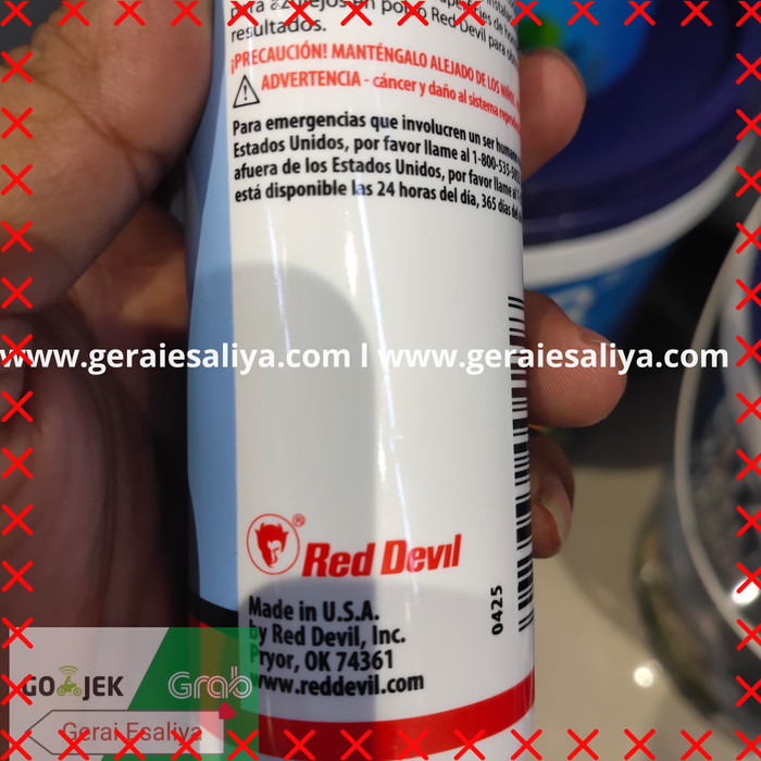 Tile Grout Red Devil Pengisi Nat Keramik 163 Ml MADE IN USA