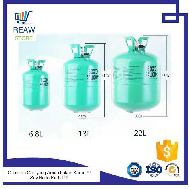 Tabung Gas Helium 13 Liter