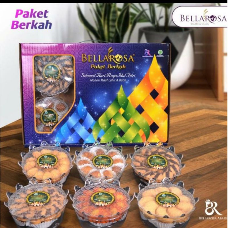 

KUE KERING LEBARAN ISI 6 TOPLES Bellarosa