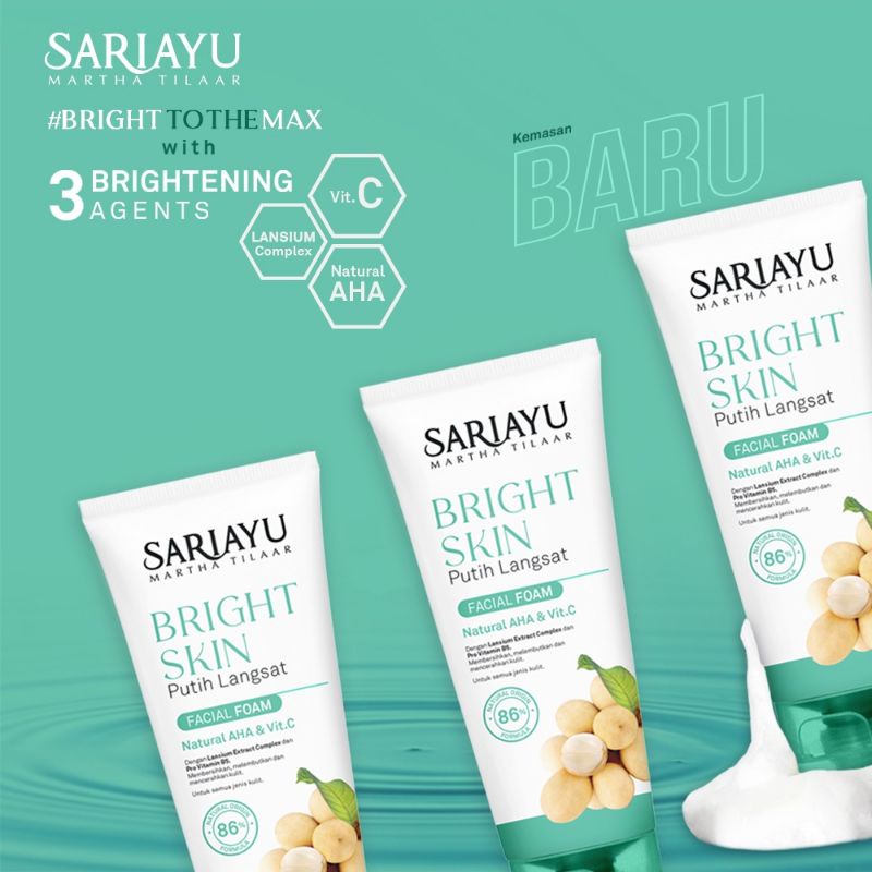 Sariayu Facial Foam Putih langsat / Bright Skin Foam