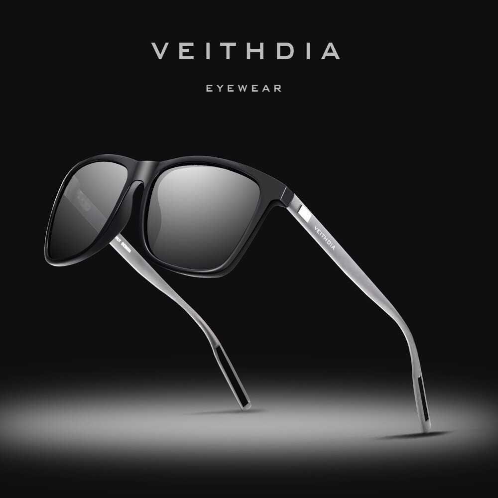 Grab Medan Kacamata Retro UV Polarized Sunglasses kaca mata Veithdia 6108