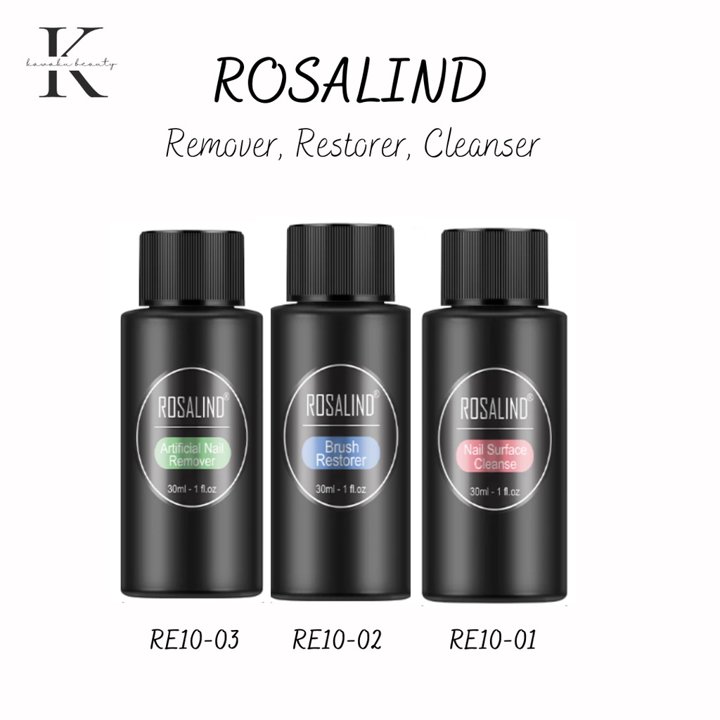 UV Gel Cleanser / Remover / Restorer / Acrylic Liquid Rosalind Pembersih Kutek