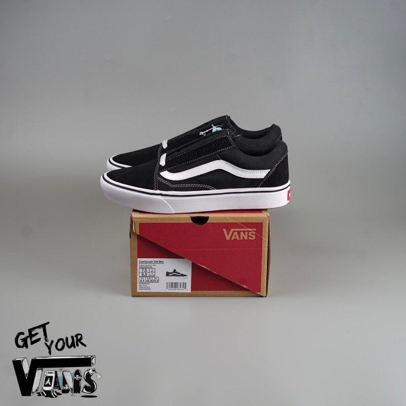 Vans Comfycush Old Skool Black White Original 100% Bnib