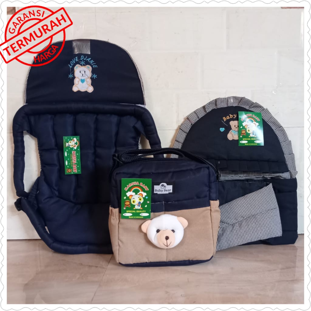 Paket hemat ( 3 in 1 ) gendongan depan tas bayi gendongan samping terlaris