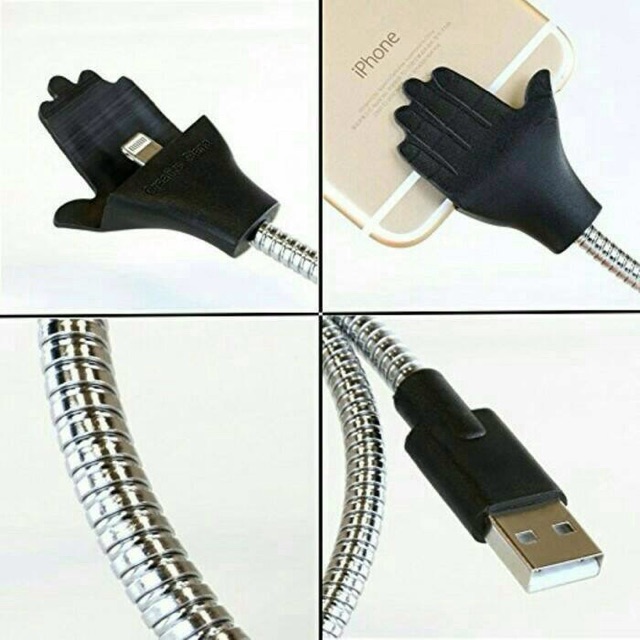 kabel data coil brace + lazy pod full metal cable for iPhone  lighting