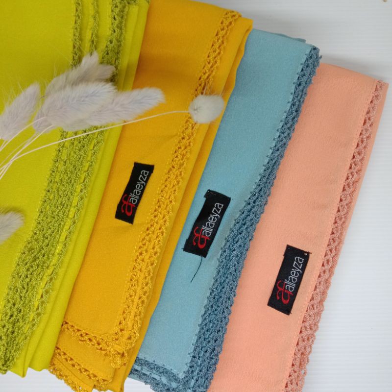 PASHMINA CROCHET EMBRIODERY / PICOT DIAMOND STRETCH-1