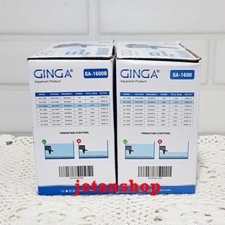 GINGA GA1600B GA 1600B mesin pompa celup aquarium power head aquascape powerheads 1600 B