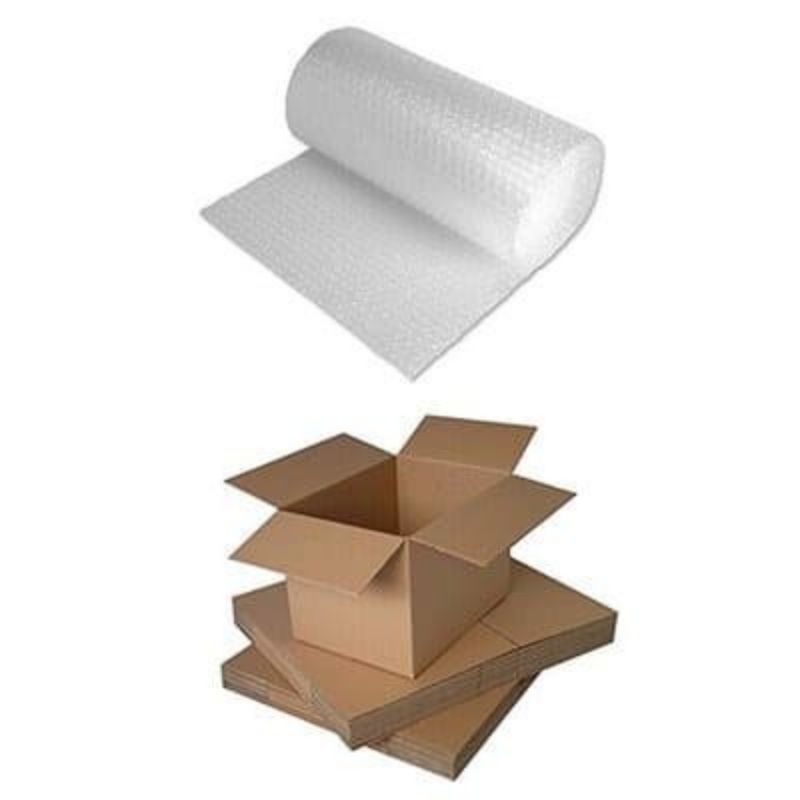 

Packing Tambahan Bubblewarp dan Kardus