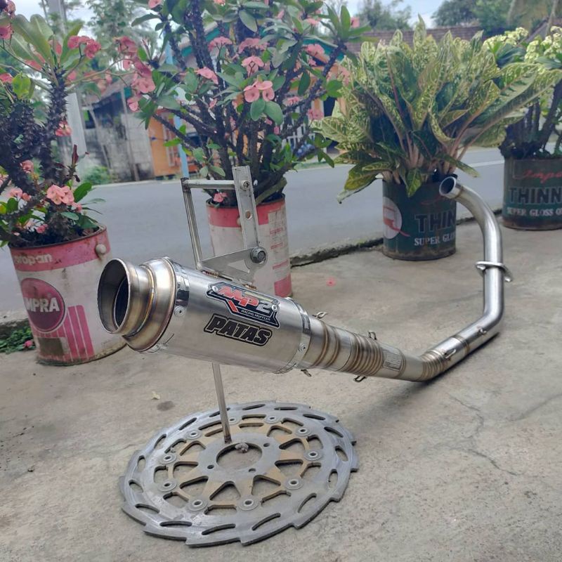 knalpot mp2 Muffler untuk motor Tiger/Scorpio/gl/vixion/herex/cb150/R15 series dll