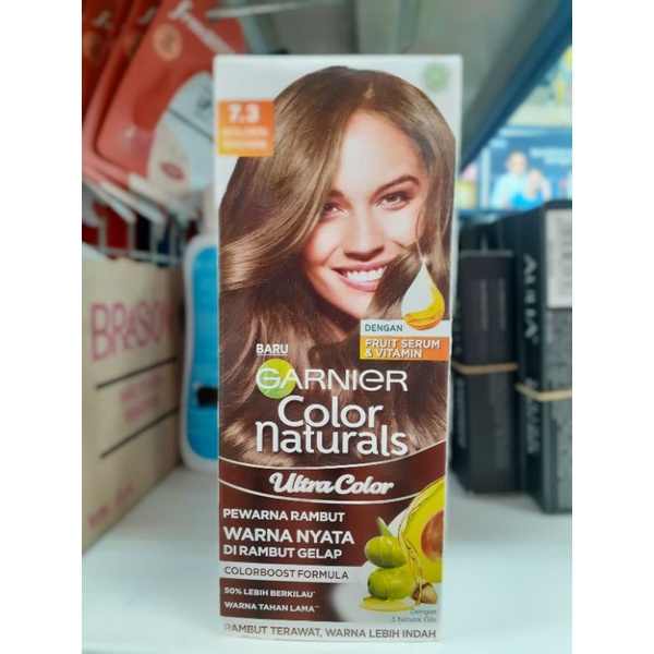 Garnier Color Naturals Hair Color - 7.3 Golden Brown (Cat / Pewarna Rambut Permanent)