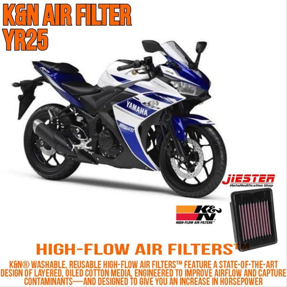 Filter udara K&N Yamaha MT 03 16-18 Filter K&N YA 3215 ORIGJKS11501