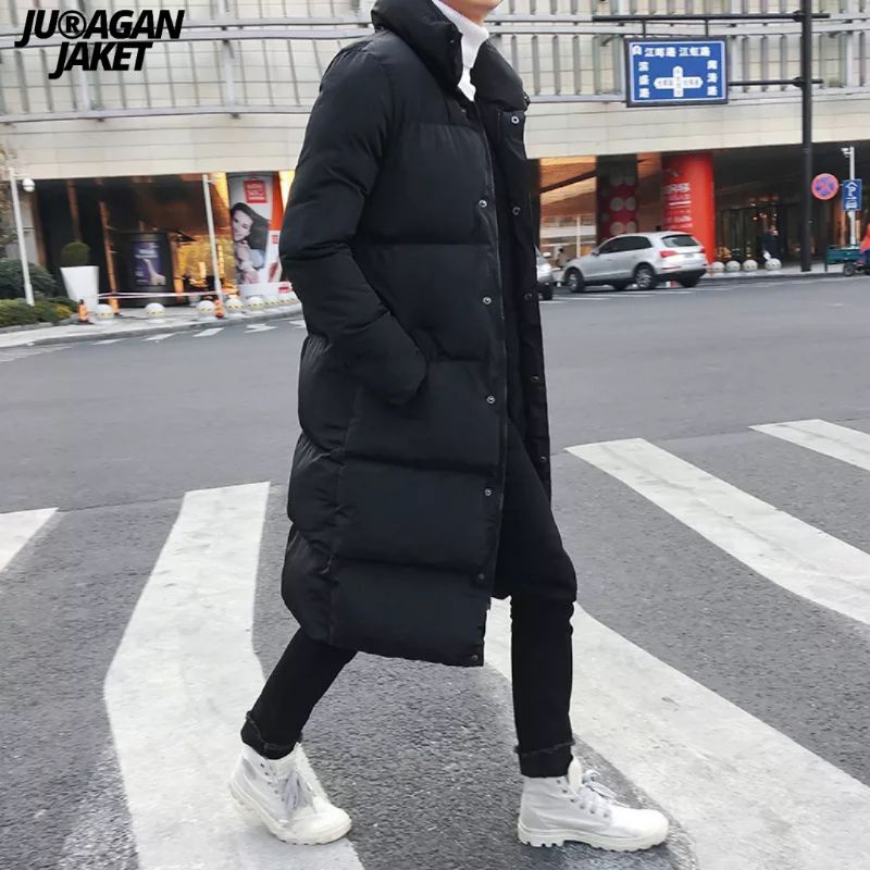 Jaket pria musim dingin / jaket panjang musim dingin pria / mantel musim dingin / jaket longcoat pria