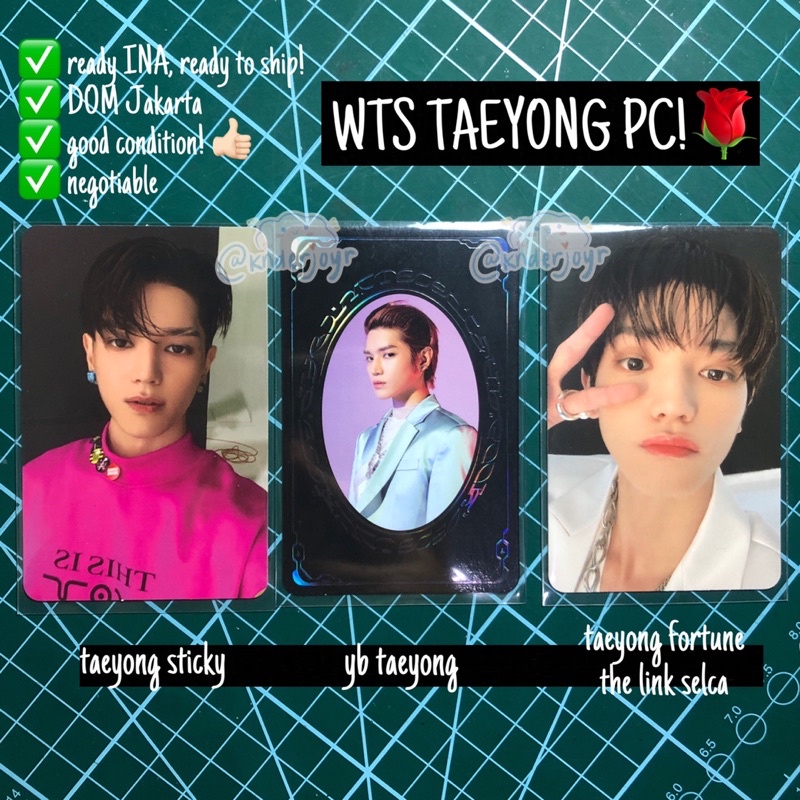 TAEYONG PHOTOCARD sticky yb yearbook fortune scratch the link selca