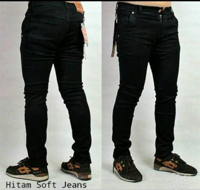 Celana jeans denim strecth panjang pria model terbaru bisa COD