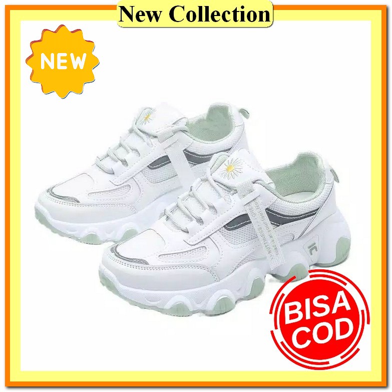 Sepatu Sneakers Santai Sport Casual Wanita Korea Warna Maroon Termurah Laviola Shoes - Sepatu Snea R