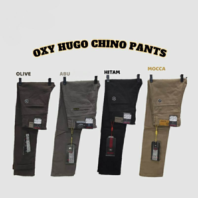 CELANA OXYHUGO VCASSO OXY HUGO CHINO CHINOS SLIMFIT PANJANG COWOK PRIA ORIGINAL