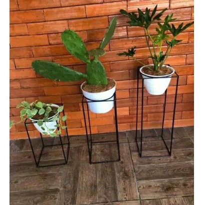 D:18CM STANDING POT  LINGKARAN KOTAK A60/ STANDING POT BESI / STANDING POT MURAH