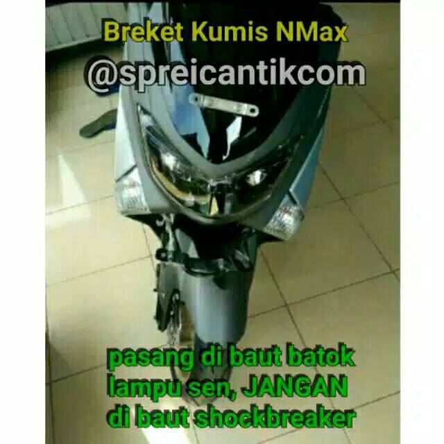 Breket Tatakan Plat Nomor Nmax Lama &amp; Nmax new 2020 Model Kumis Besi Pipa Bulat