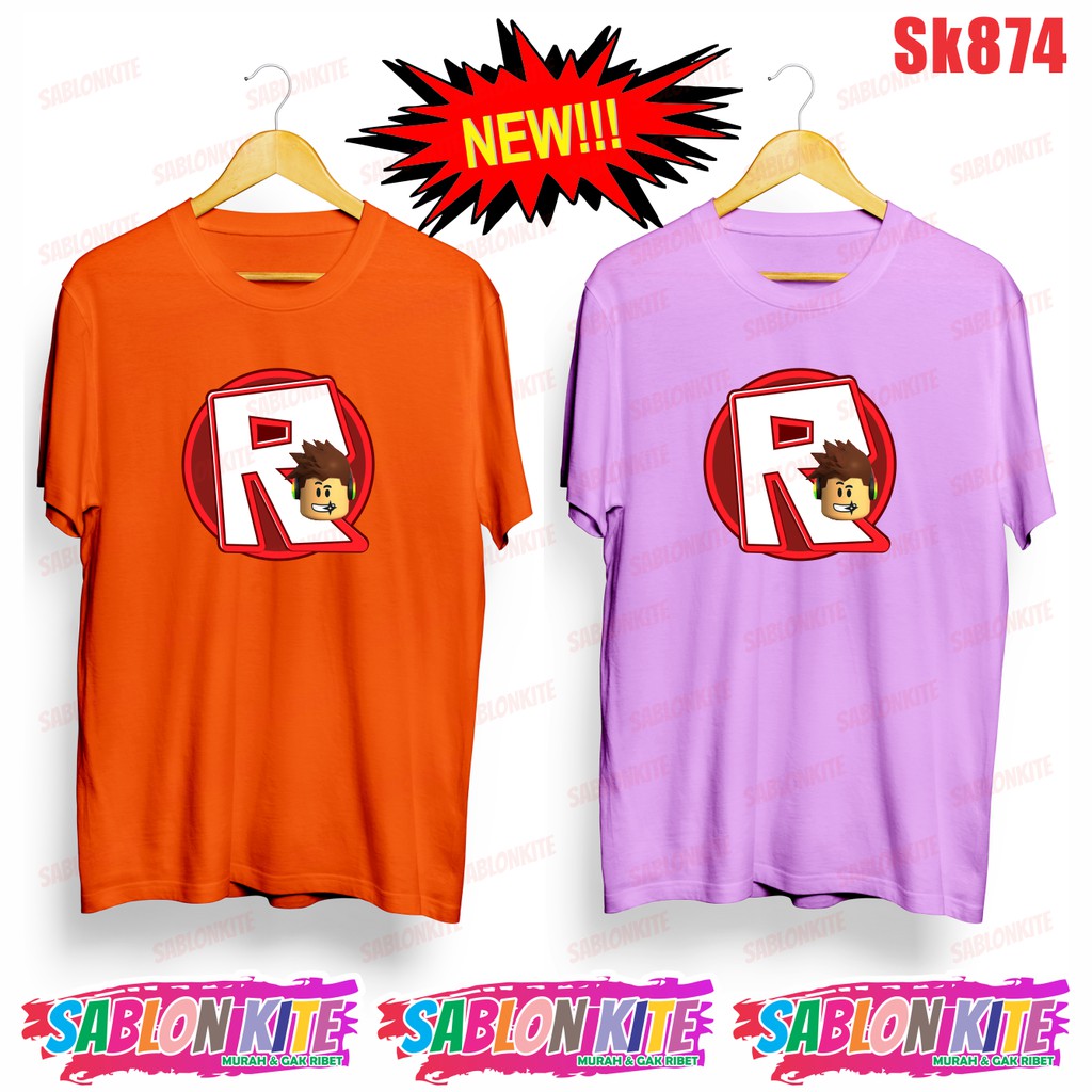 MURAH!!! KAOS ROBLOX LOGO GEDE KARTUN SK874 UNISEX