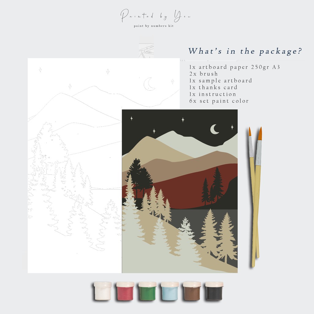 

Paint By Number Kit A3, TR-LANDSCAPE 3