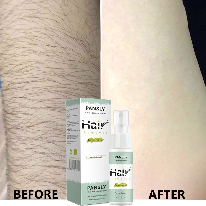 SHINE STAR - PANSLY Hair Removal Spray Perontok Bulu ketiak &amp; Kemaluan Menghilangkan Bulu Kaki Tangan Permanen