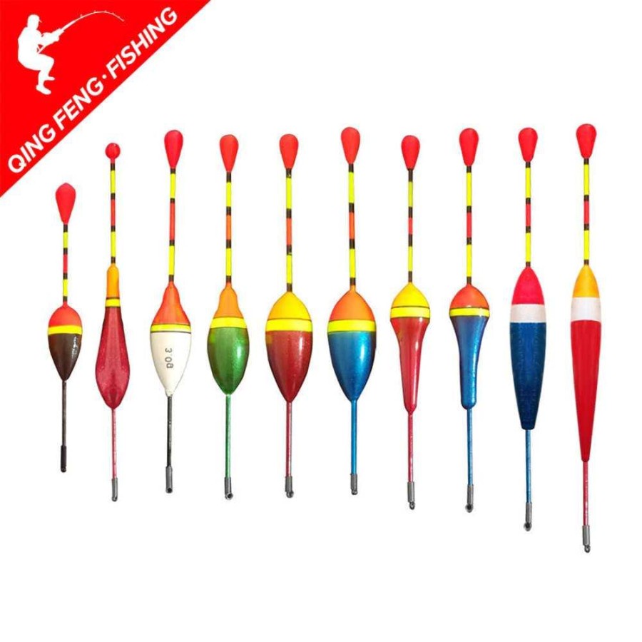 Fishing Kumbul Umpan Pancing Vertical Fishing Floats Bait 10PCS - P016 - Multicolor