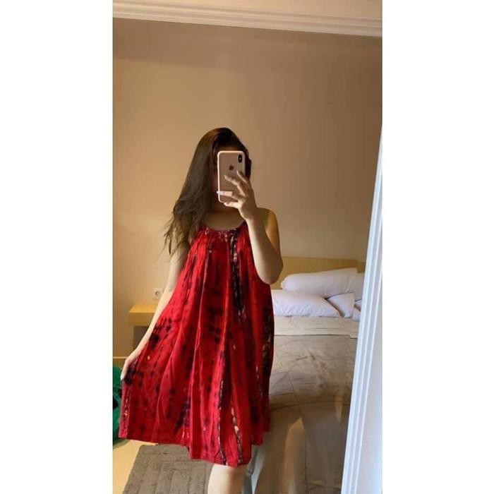 Daster jumbo katun mini dress baju pantai big size super jumbo adem