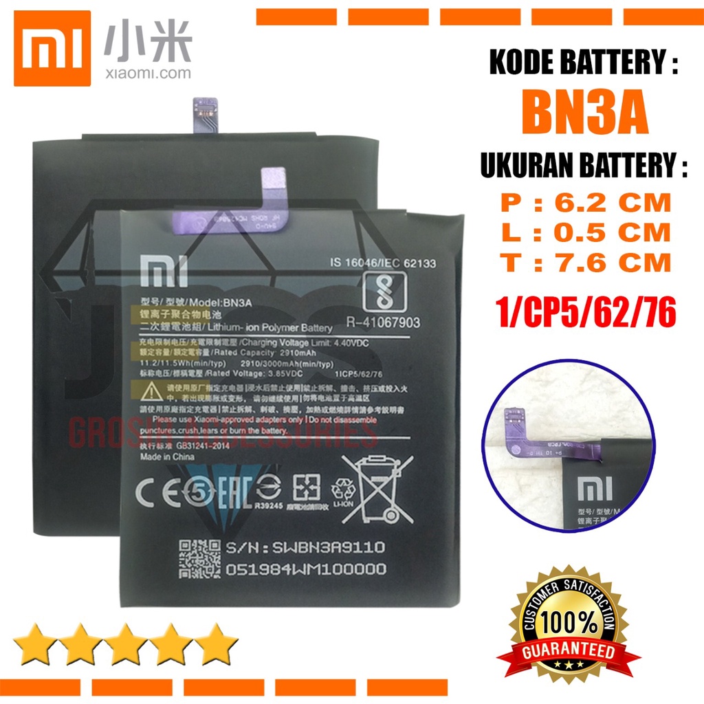 Baterai Battery XIAOMI BN3A BN-3A Tipe HP Redmi GO - M1903C3GG - M1903C3GH - M1903C3GI