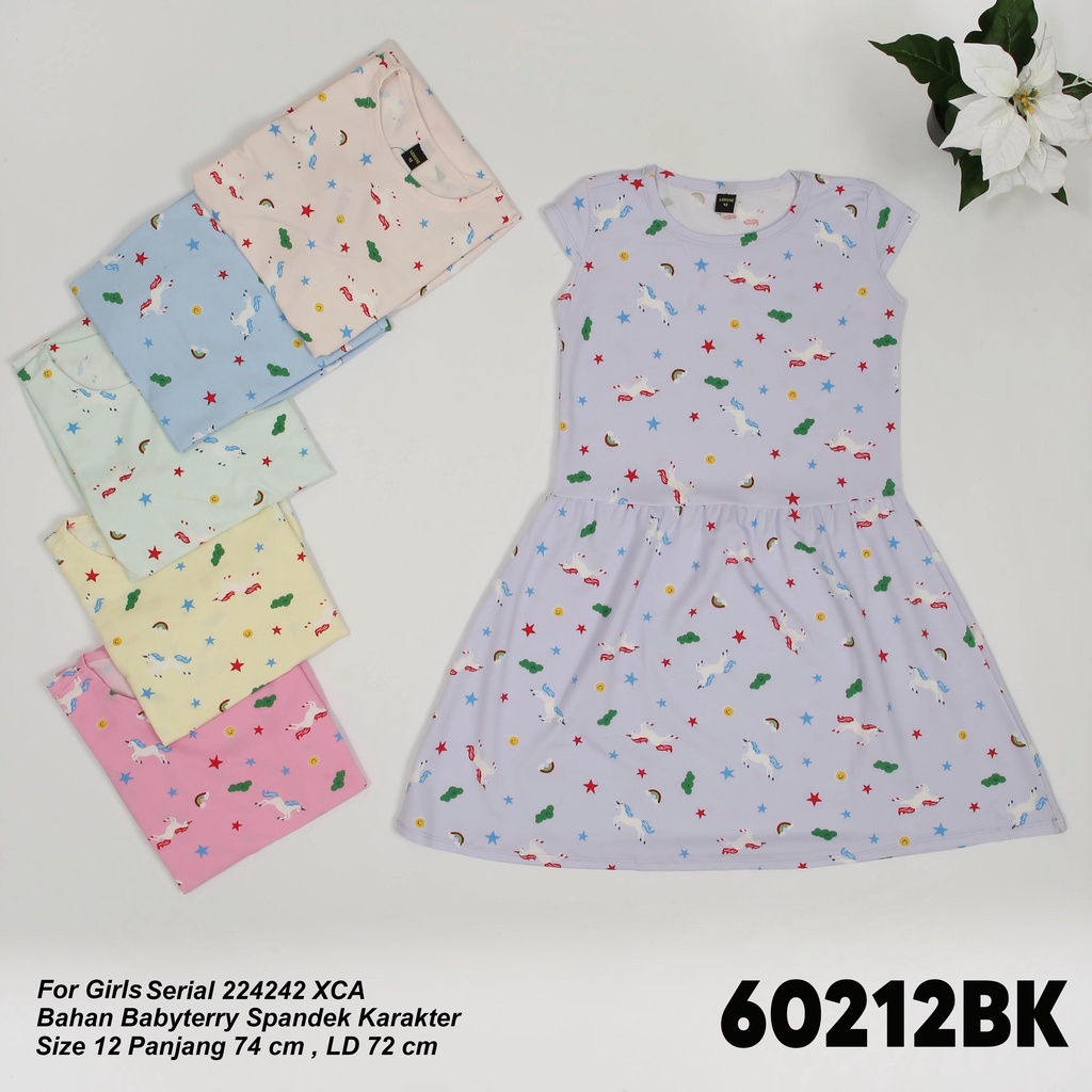 Lemone Dress Anak Lengan Pendek Nyaman dan Adem