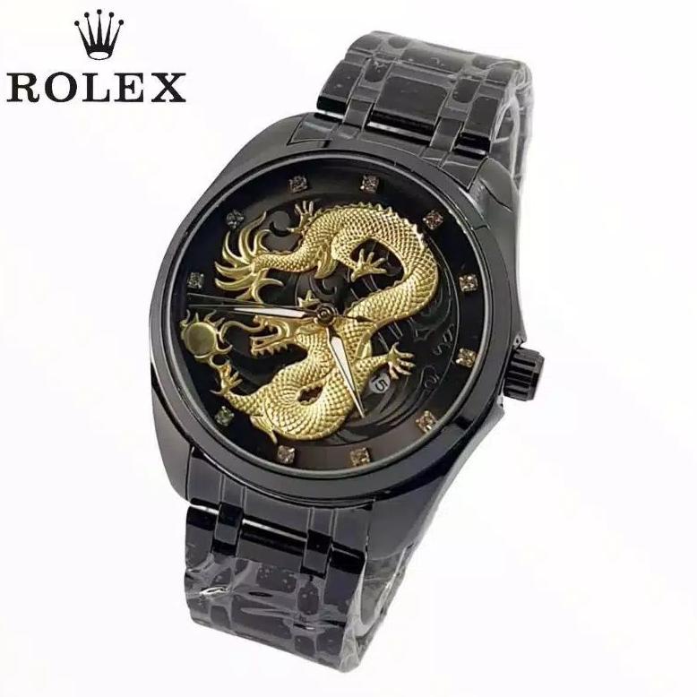 nagashops837 Jam Tangan Pria Rolex Naga Dragon Rantai Jackie TERLARIS TERPERCAYA ORIGINAL