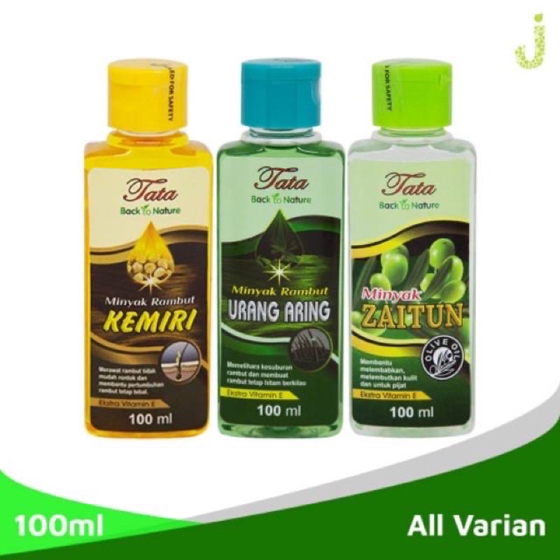 Grosir TATA MINYAK RAMBUT KEMIRI 100ML varian URANG ARING / KEMIRI &amp; ZAITUN 100% Produk Asli Indonesia