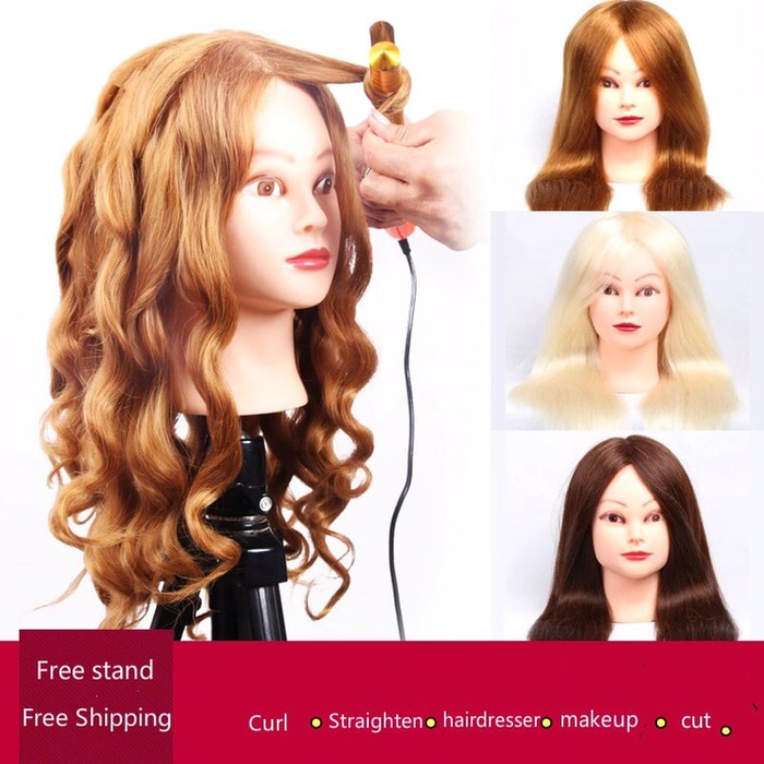 Manekin Kepala Rambut Salon Hairdo Sanggul Sasak Patung Wig