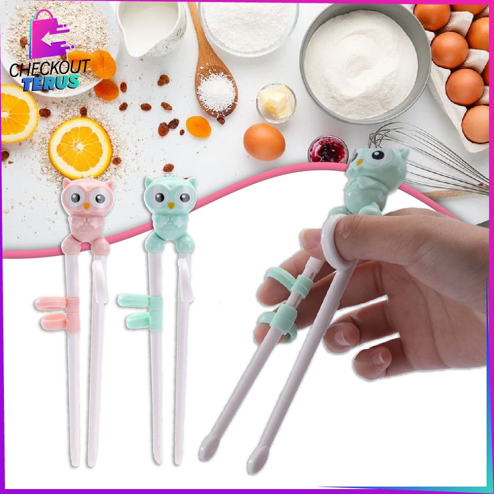 CT C355 Sumpit Anak Karakter Sumpit Anak Belajar Makan Training Chopstick Sumpit Anak Anak Perlengkapan Makan Anak Alat Makan Anak bayi Lucu