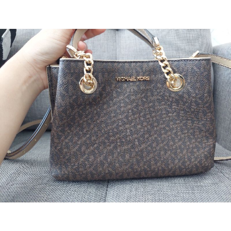 MK Teagen Small Signature Brown