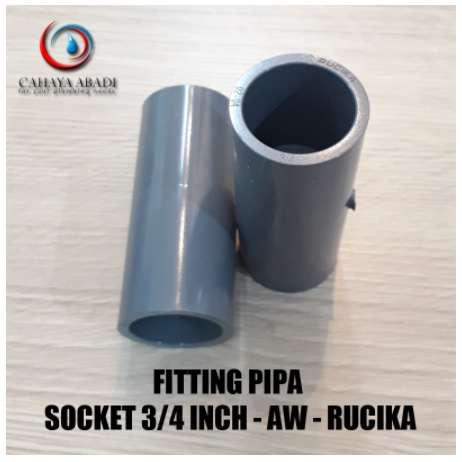 Grosir - Fitting Pipa - Socket - 3/4 Inch - Aw - Rucika