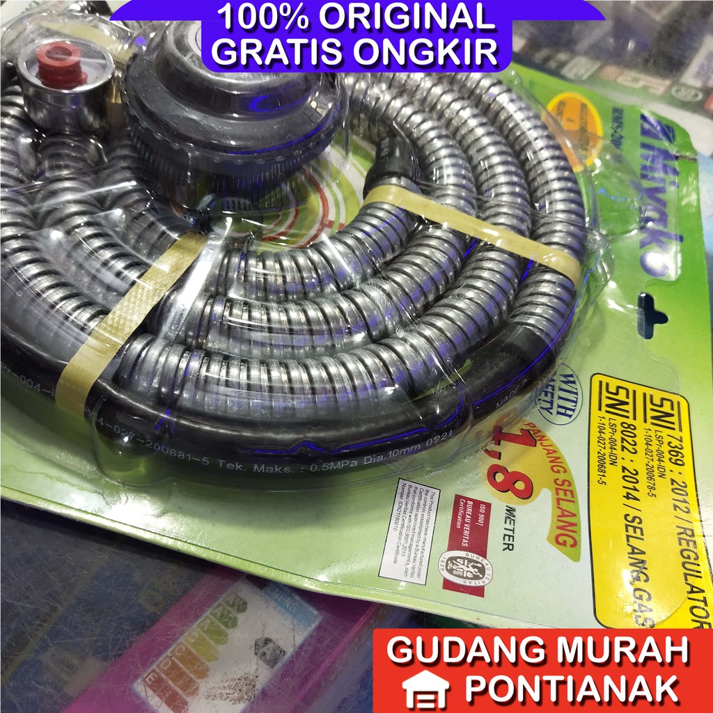 Selang gas dan Regulator Miyako RMS-206