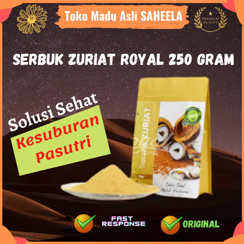 

Serbuk Buah Zuriat Dzuriyat Zuhriyat Royal 250 gram \\ Bubuk Powder Zuriat Dhoum