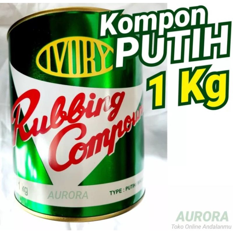 Kompon IVORY Putih Halus 1Kilo 1Kg Ivori Rubbing Compound Rubing Compon