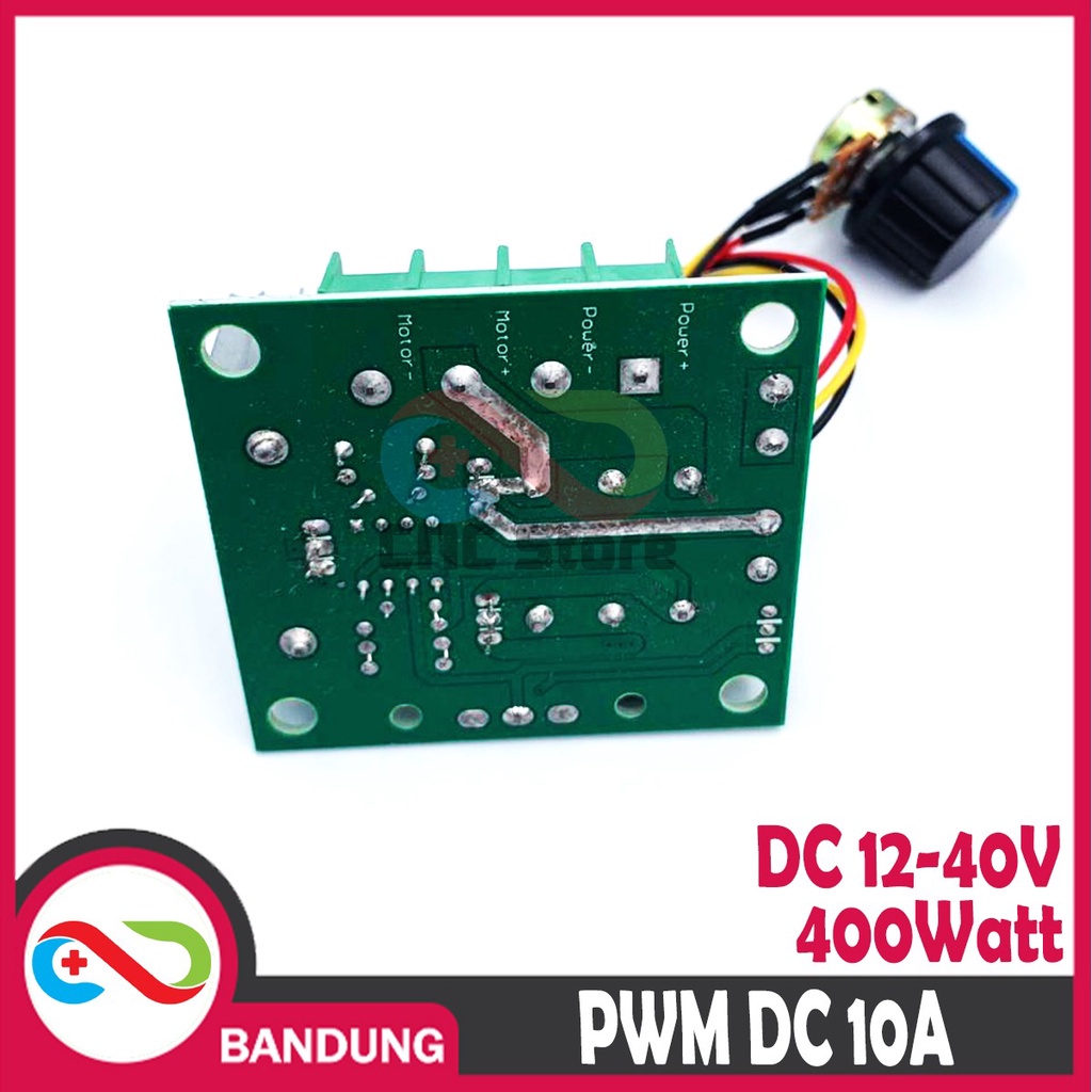 PWM DC 10A STRONG SPEED CONTROL MOTOR DC LED DIMMER 400W 12V-40V