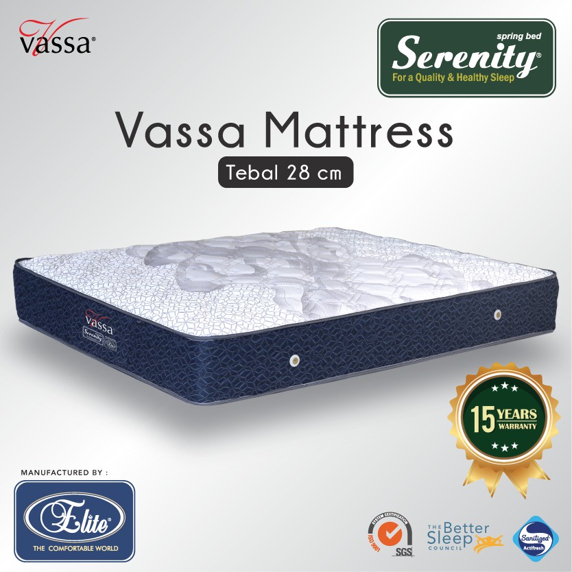 Kasur Vassa Serenity by Elite Springbed (mattress only)